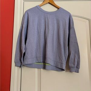 JCREW Casual Light Purple  Women's Crewneck Sweatshirt. Size Large
